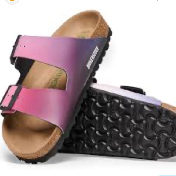 Birkenstock Shoes - Birkenstock women’s Arizona sandals ombré pink purple comfort classic 38 (7) NWT